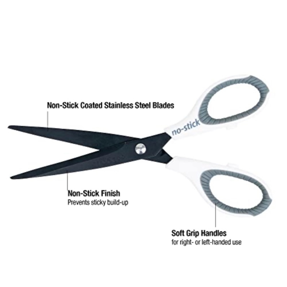 SINGER 3pc Comfort-Grip White and Gray Scissors Set - NEW in package - Picture 9 of 11